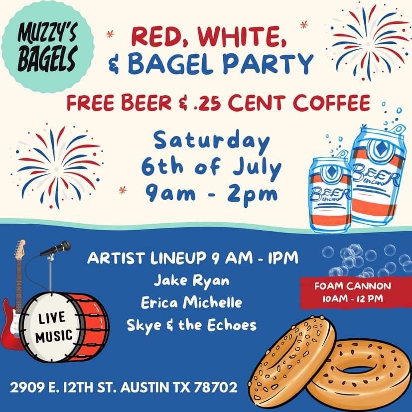 Red, White, and Bagel Party | Muzzy’s Bagels